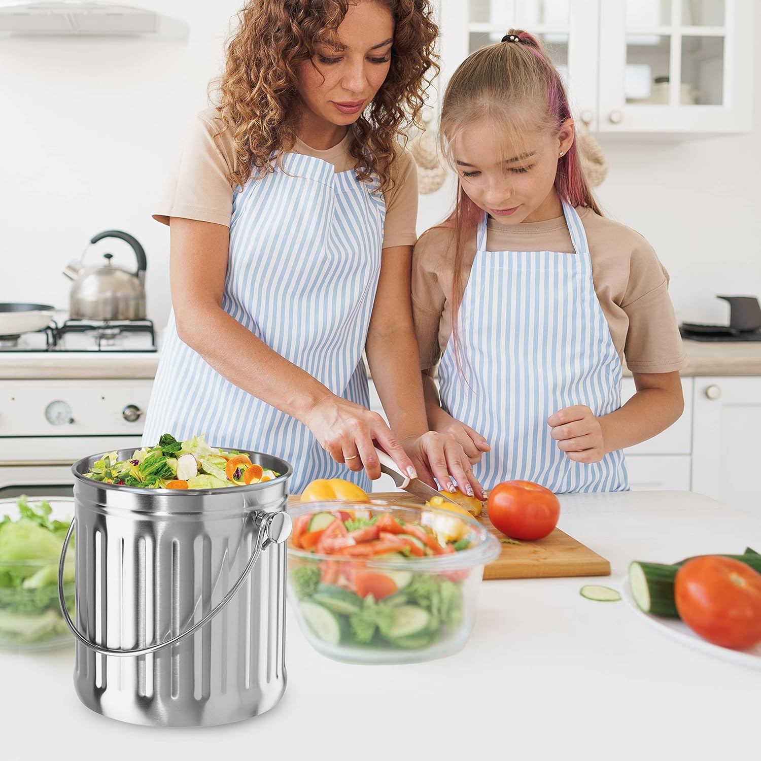 Oggi Stainless Steel Compost Bin