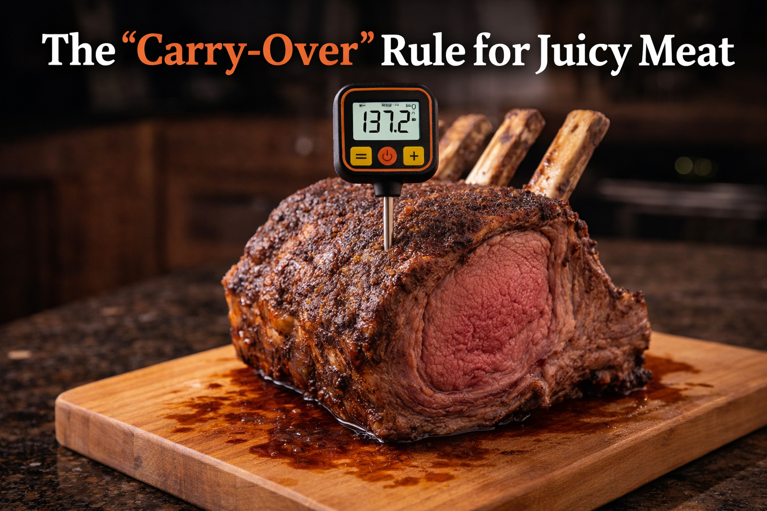 The Carry-Over Rule for Juicy Meat