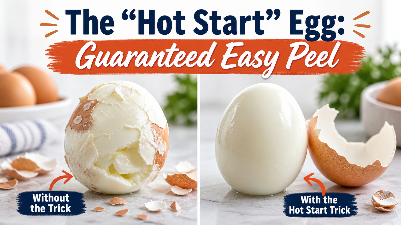 The Hot Start Egg Guaranteed Easy Peel