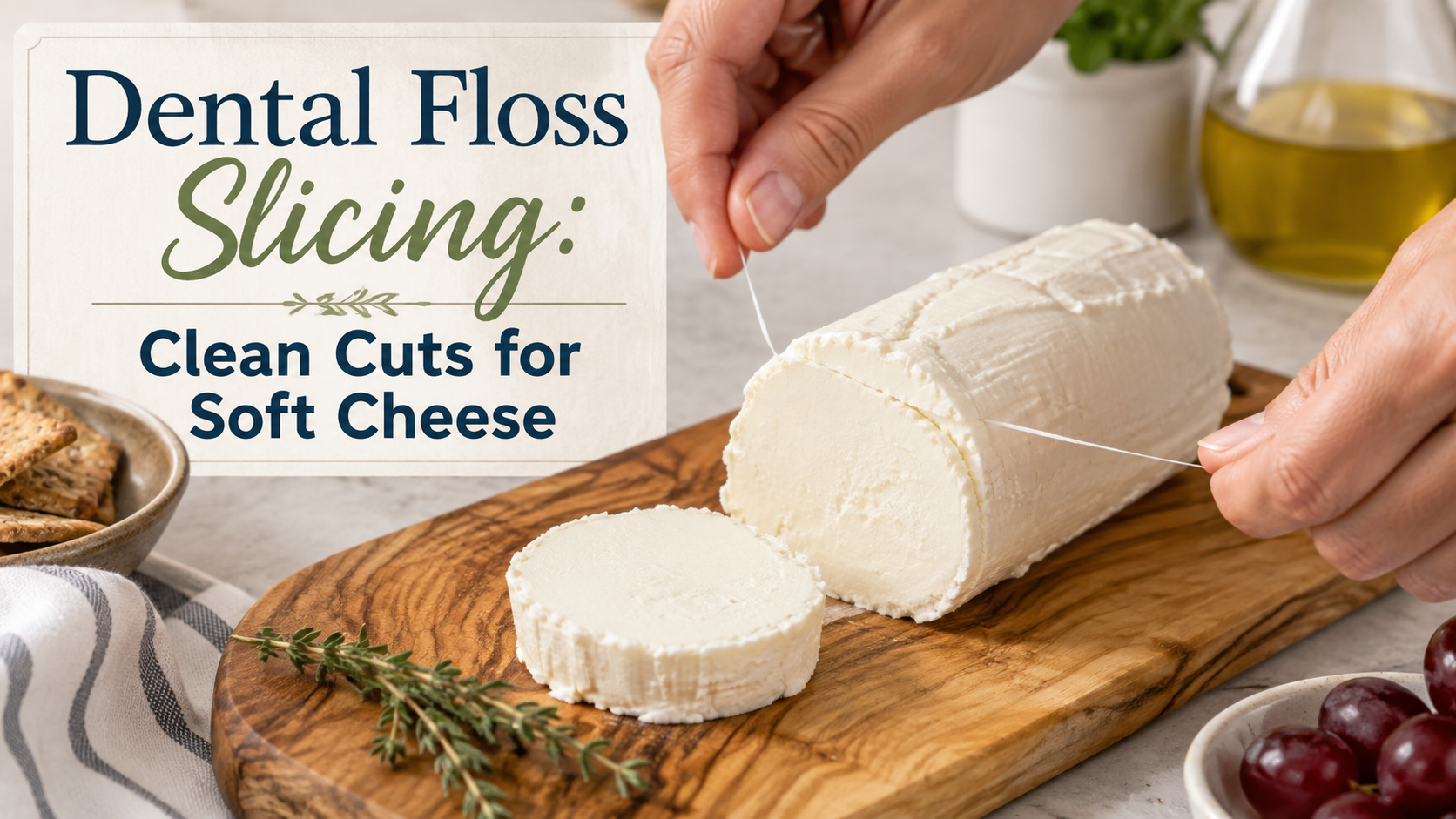 Dental Floss Slicing for Soft Cheese